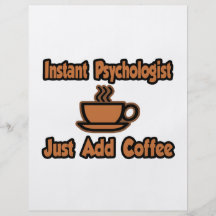 Sofortiger Psychologe… addieren gerade Kaffee Individuelle Flyer