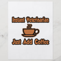 Sofortiger Tierarzt… addieren gerade Kaffee Flyerdruck