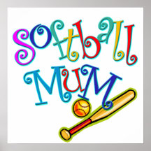 Softball-Mama Plakat