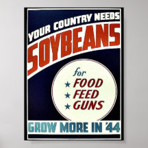 Sojabohnen Posterdruck