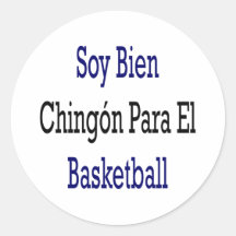 Sojabohnenöl Bien Chingon Para EL-Basketball Runder Sticker