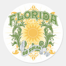 Solarflorida Runde Aufkleber