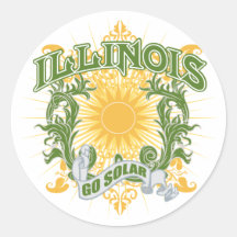 Solarillinois Runde Sticker