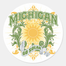 Solarmichigan Runder Aufkleber