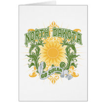 Solarnorth dakota grußkarten