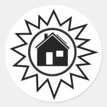 SolarPower-Zuhause-Aufkleber