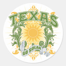 Solartexas Runder Sticker