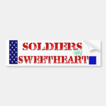 Soldat-Schatz Auto Sticker