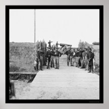 Soldaten am Tor des Forts Slemmer 1865 Posterdrucke
