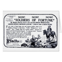 Soldaten Filmanzeigenkarte des Vermögens 1919 der 