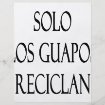 Solo Los Guapos Reciclan Flyerdruck