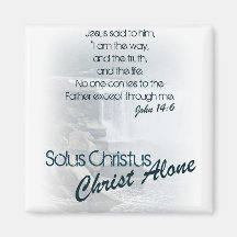 Solus Christus/Christus allein Kühlschrankmagnet