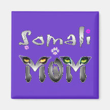 Somalische Katzen-Mamma-Geschenke Magnete