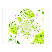 SOMMER-BLÄTTER POSTKARTE