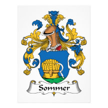 Sommer Family Crest Custom Announcements