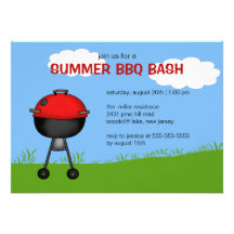 Sommer GRILLEN Schlag-Einladung