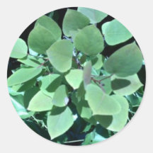 Sommer-Laub Runde Sticker