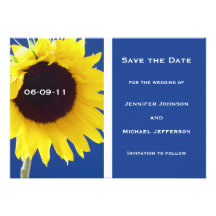 Sommer-Sonnenblume-Save the Date Einladung