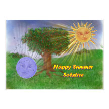 Sommer-Sonnenwende Individuelle Einladungskarten