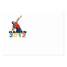 Sommer-Spiel-Kugelstoßen-Wurf 2012 Visitenkartenvorlagen