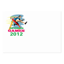 Sommer-Spiel-Leichtathletik-Hürden 2012 Visitenkarten
