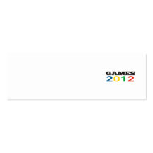 Sommer-Spiele 2012 Visitenkarten Vorlage