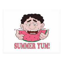 Sommer Yum Postkarte