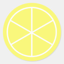 Sommer-Zitrusfrucht Florida Limon Runde Sticker