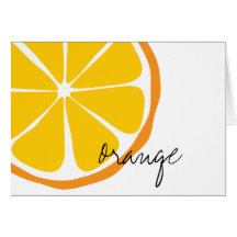 Sommer-Zitrusfrucht-Orange Notecard Karte