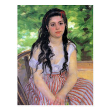 Sommerzeitstudie durch Pierre Renoir Postkarte