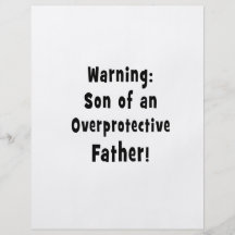son of overprotective father black.png personalized flyer