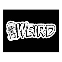 SONDERBAR - Retro Monster-Mädchen-Schwarzes u. Wei Postkarten