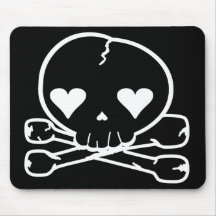 Sonderbare Schädel Goth Kawaii Art Mousepads