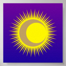 Sonne Mond sun moon Posterdrucke