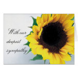 Sonnenblume-Beileid-Karte