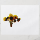 Sonnenblume-Blumenstrauß Bedruckte Flyer