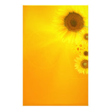 Sonnenblume-Glühen Individuelle Druckpapiere