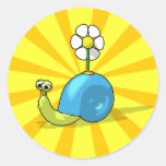 SONNENBLUME-SCHNECKE Aufkleber