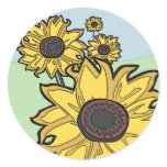 Sonnenblumen aufkleber