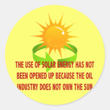 SONNENENERGIE RUNDER STICKER