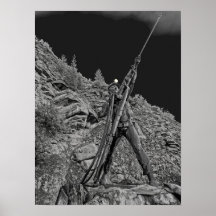 Sonnenschein-Grubenbrand-Monument - Idaho-Staat Plakatdruck