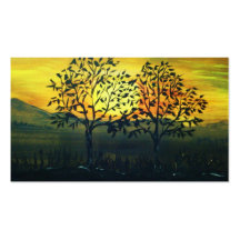 "Sonnenuntergang 2"  Orginalbild von Eva Borowski Visitenkarten Vorlage