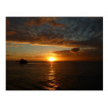 Sonnenuntergang an der Seepostkarte