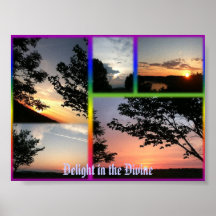 Sonnenuntergang Collagefreude im göttlichen! Posterdrucke