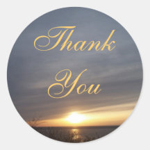 Sonnenuntergang danken Ihnen Sticker