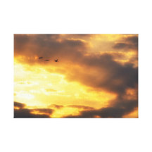 Sonnenuntergang eingewickelte Leinwand Gespannter Galeriedruck