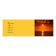 Sonnenuntergang in dem See - Visitenkarte