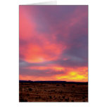 Sonnenuntergang in Santa Fe im Dezember 2010 Karte
