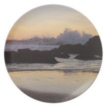 Sonnenuntergang-Platte Party Teller