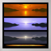 Sonnenuntergang Posterdruck